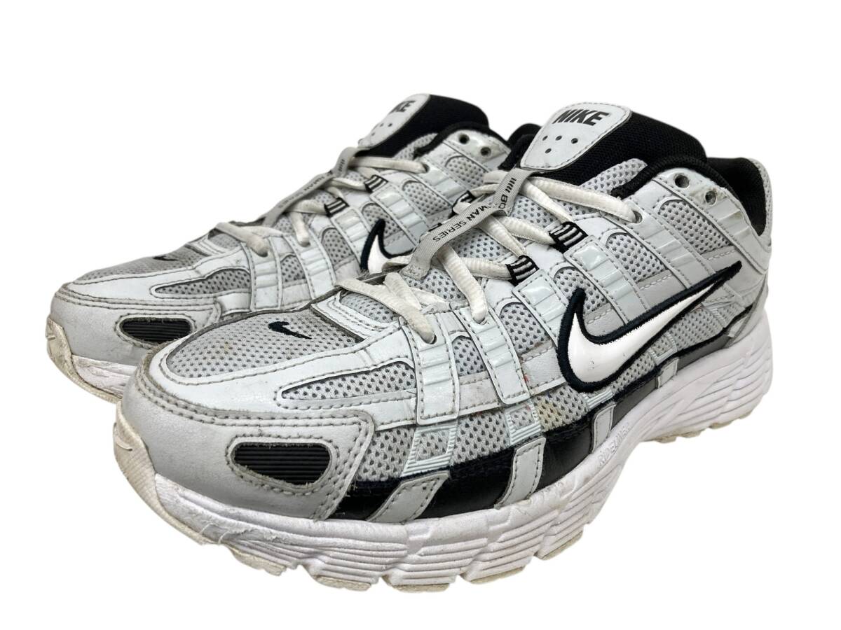 NIKE (ナイキ) P-6000 PURE PLATINUM ランニングシューズ スニーカー CD6404-006 US9.5 27.5cm ピュアプラチナム×白×黒 メンズ/028拍卖