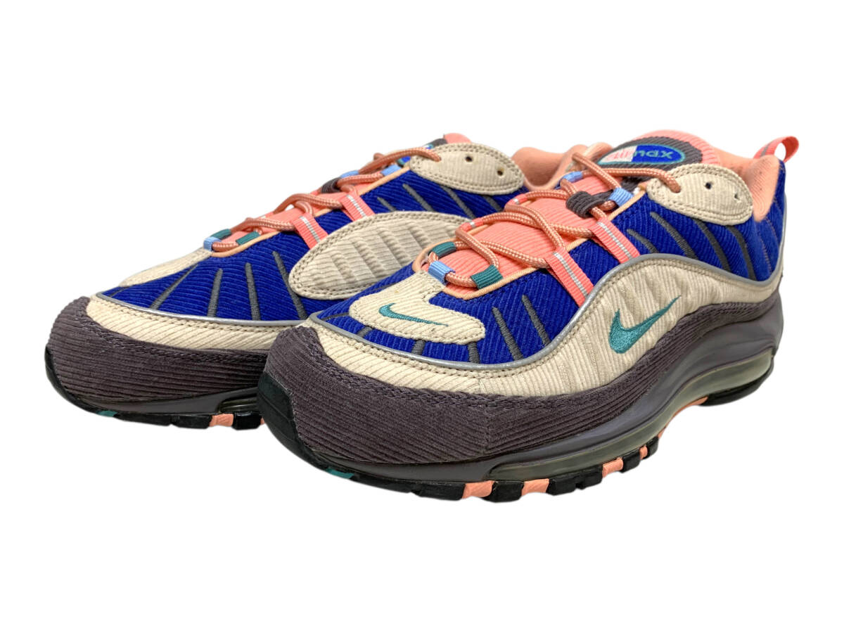 NIKE (ナイキ) AIR MAX 98 エアマックス ローカットスニーカー CQ7513ー044 28cm US10 ブルー×ピンク メンズ/036拍卖
