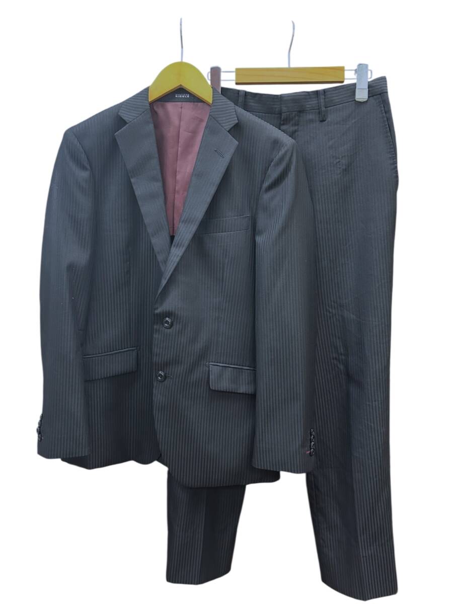 monsieur NICOLE (ムッシュニコル) スーツ セットアップ 上下セット 46 ブラック メンズ/027拍卖