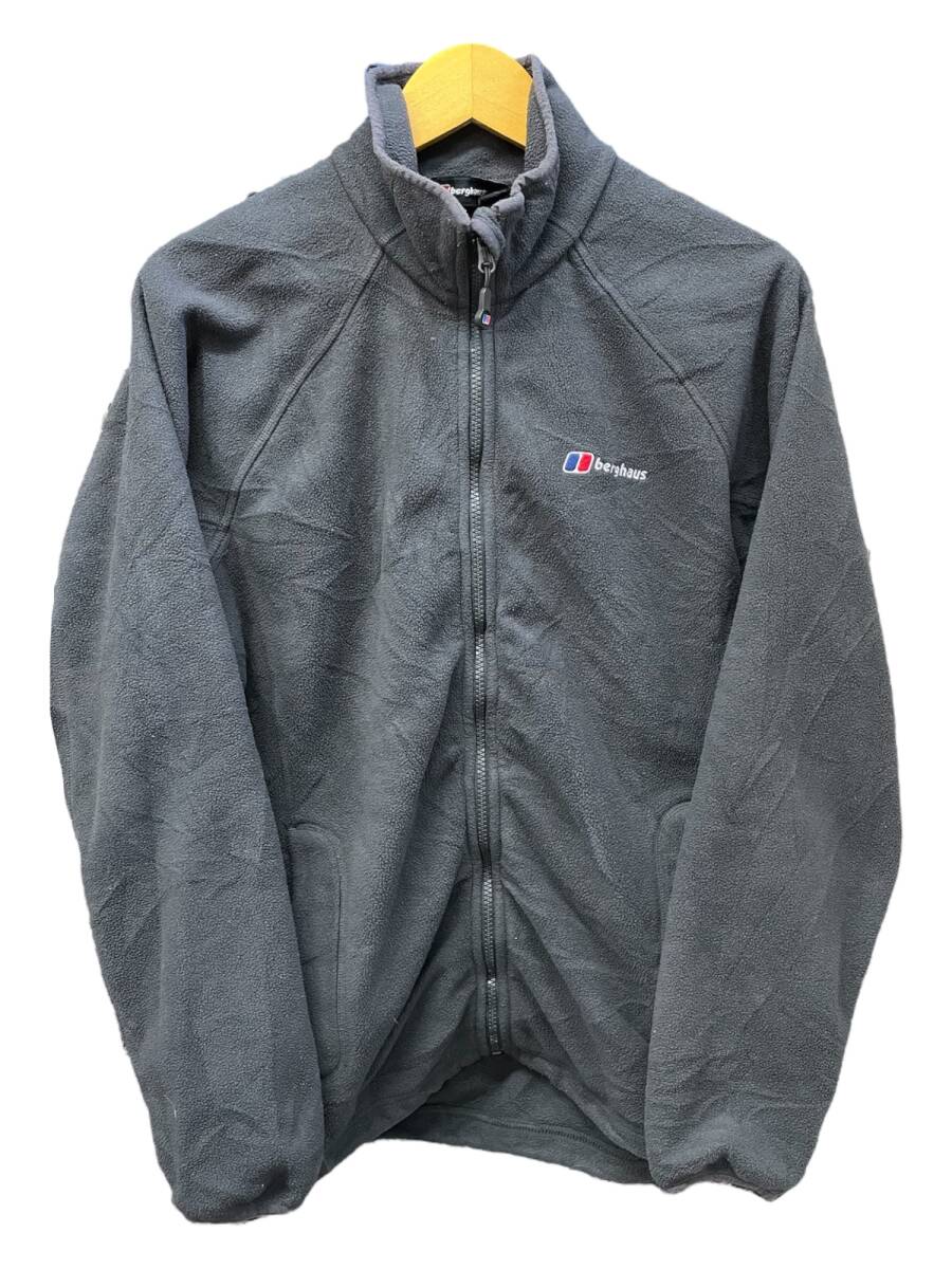 berghaus (バーグハウス) ヴィンテージ 長袖 フリース ジャケット ポリエステル インドネシア製 サイズ表記無し ダークグレー メンズ/025拍卖
