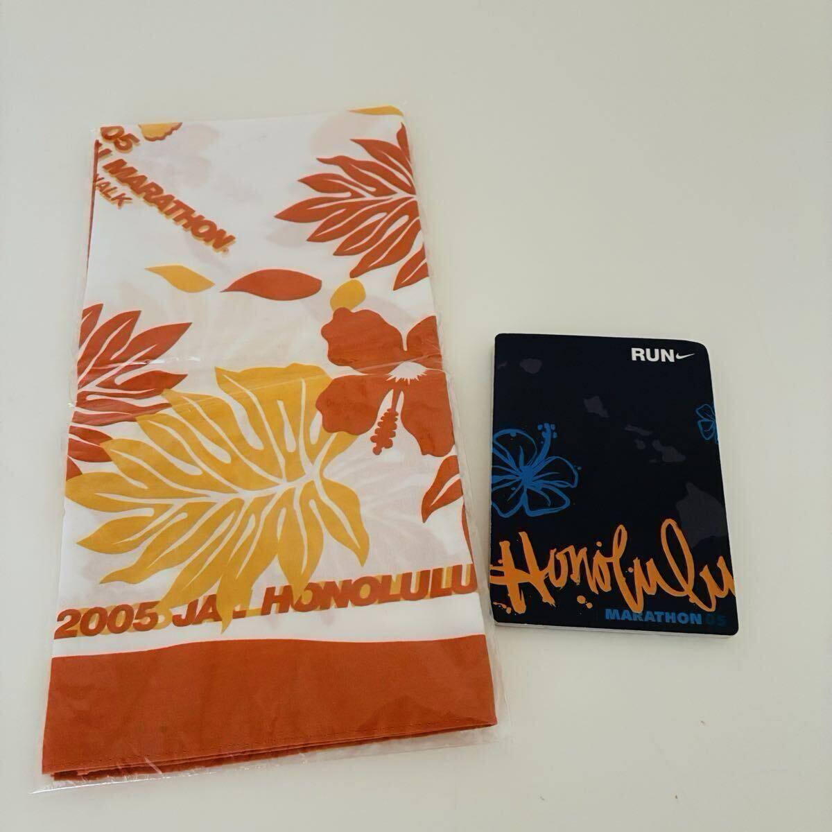 ホノルルマラソン 2005 記念バンダナ ルートマップ拍卖