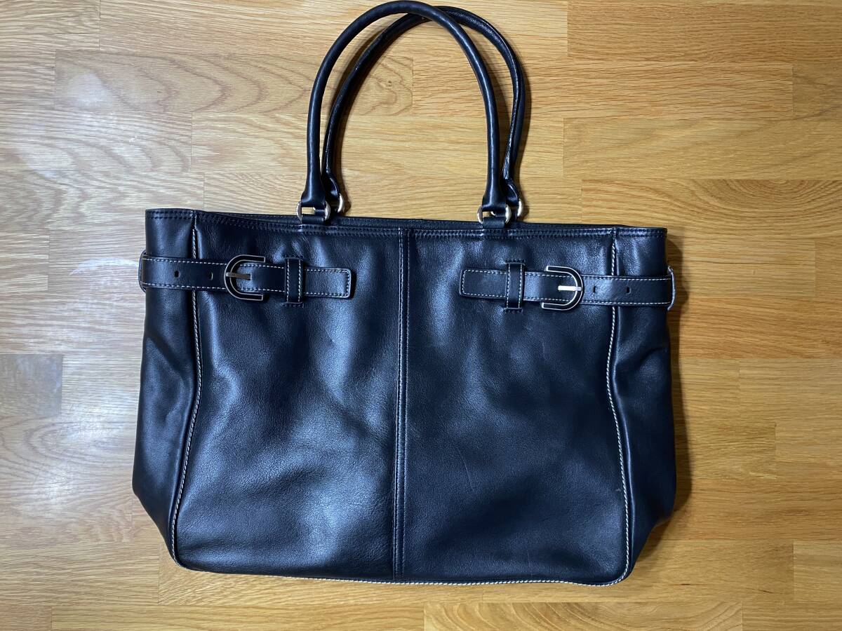 美品 サザビーSAZABY 肩掛け トートバック ブラック黒拍卖