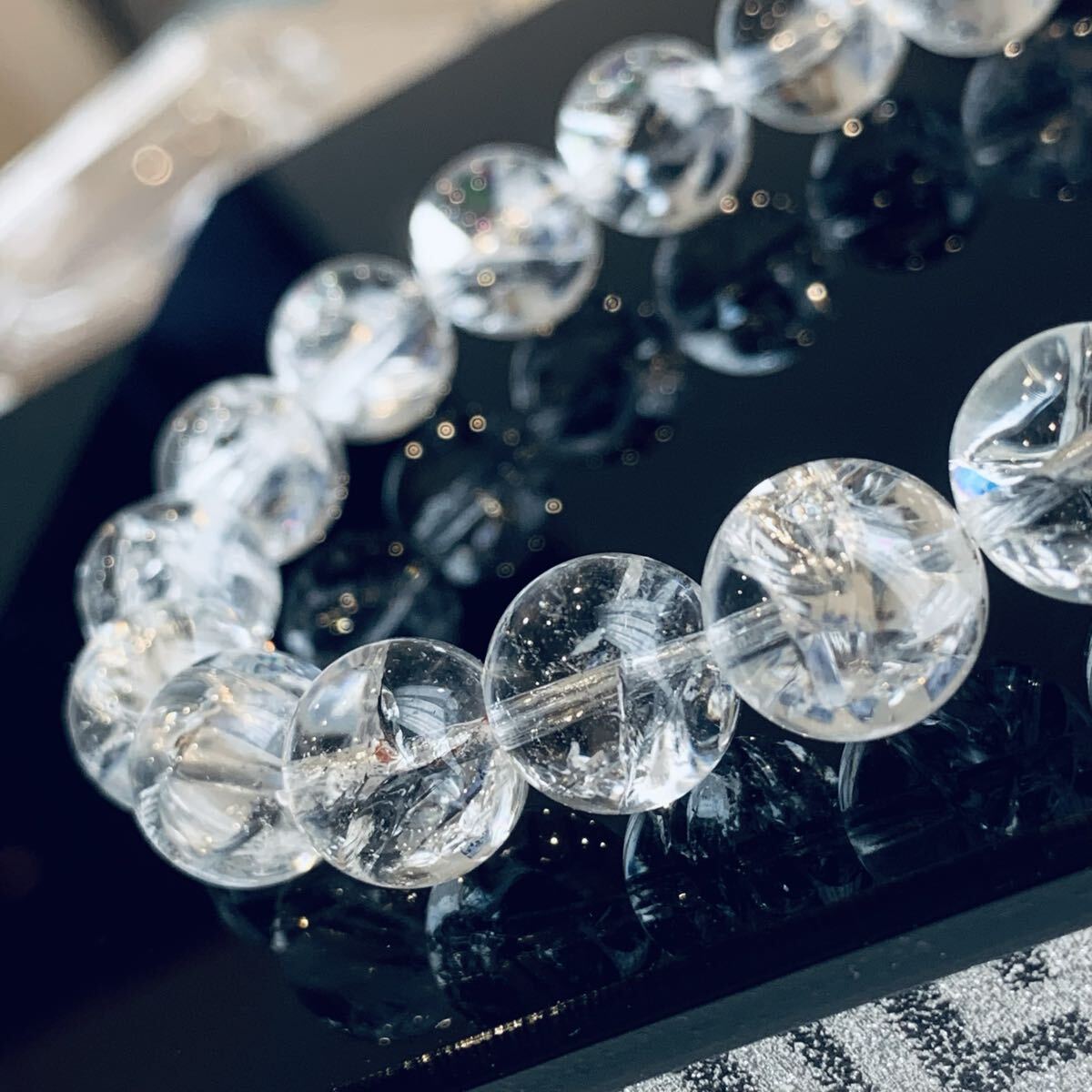 アイリスクォーツ アイリスクリスタル 極上レインボークォーツ 虹水晶 10mmサイズ  パワーストーン ブレスレット 天然石拍卖
