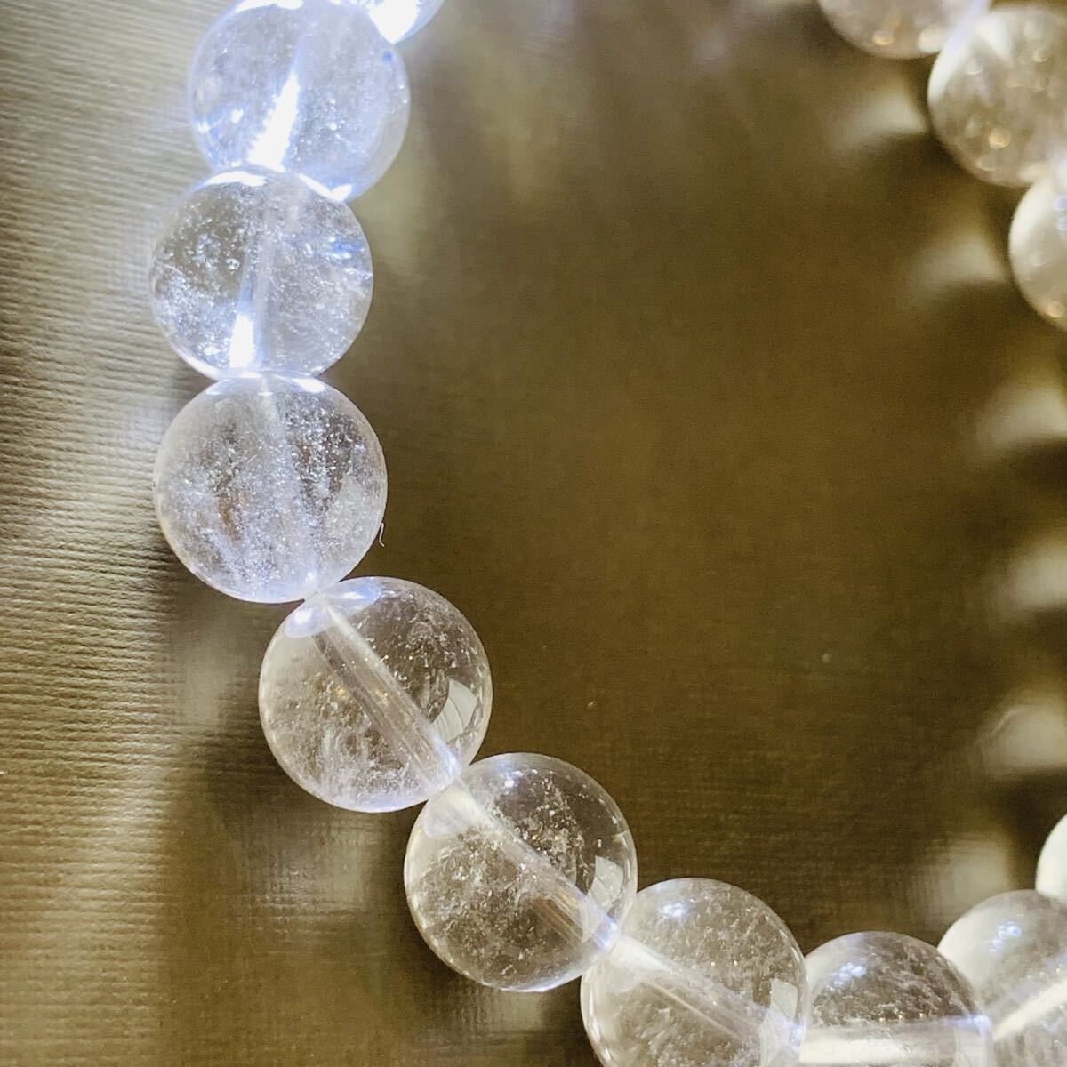 ヒマラヤクォーツ ブレス 天然石 クリスタル 天然白水晶 10mm珠 内周16cm 【K240】 パワーストーン拍卖