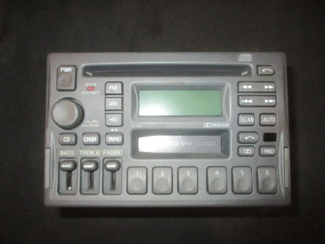 ■ボルボ V40 CDデッキ カセットデッキ 中古 8B 3533773-1 SC-836 部品取あり カーステ オーディオ ラジオ テープデッキ XC70 V70 ■拍卖