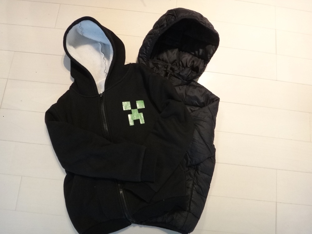 アウター パーカー ジャンパー 130 男の子 マイクラ マインクラフト セット拍卖