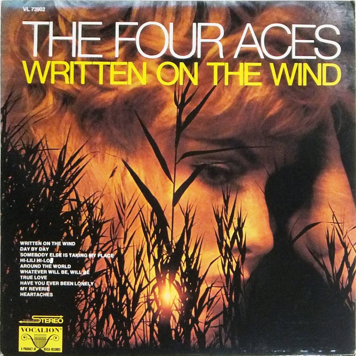 ■LP US Re-issue:The Four Aces♪Written On The Wind☆VL73902拍卖