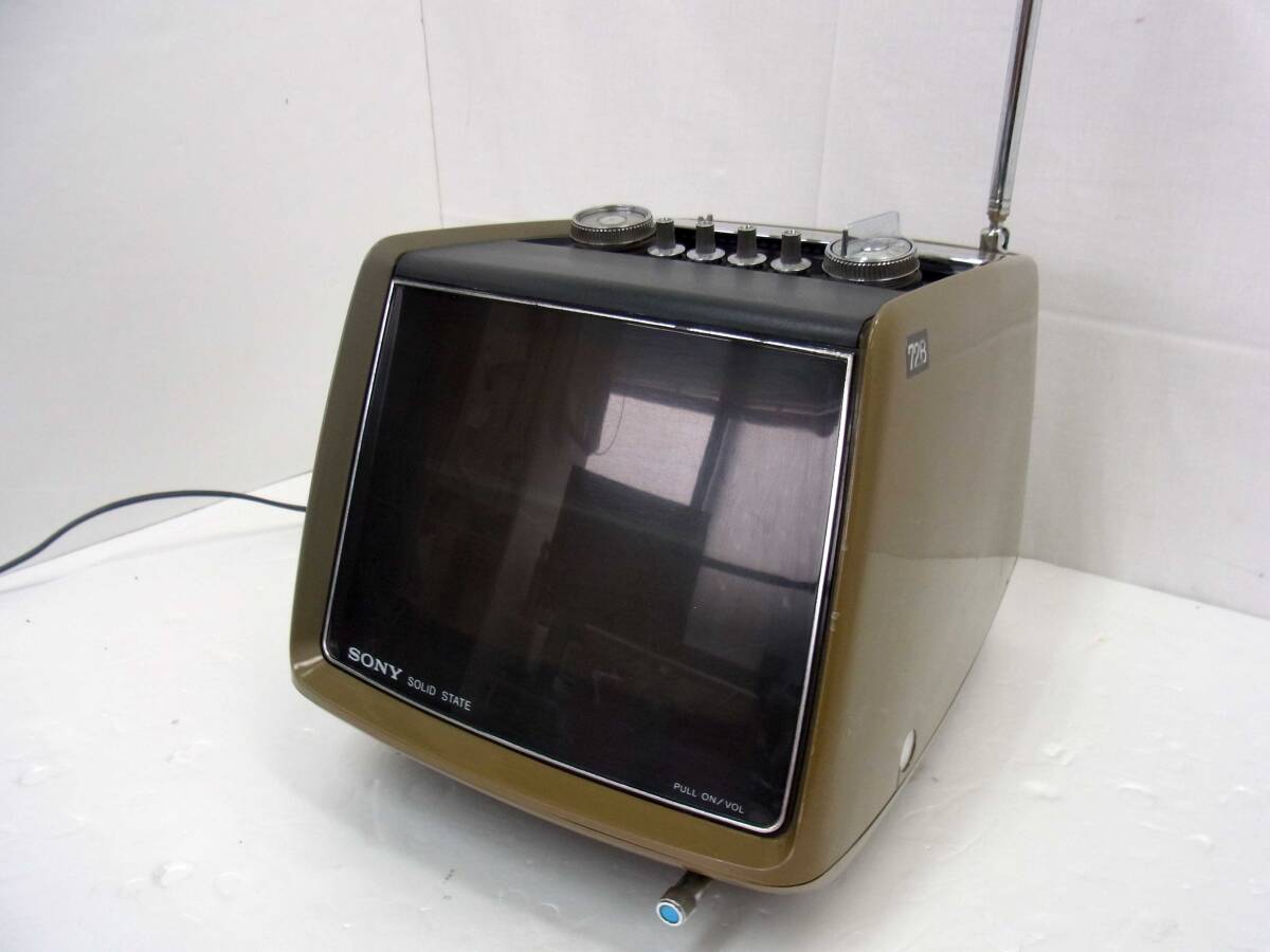 【通電確認済】SONY/ソニー トランジスタ ポータブル 小型テレビ TV-7A ACコード付 ブラウン管 テレビ 白黒テレビ 昭和レトロ 電化製品拍卖