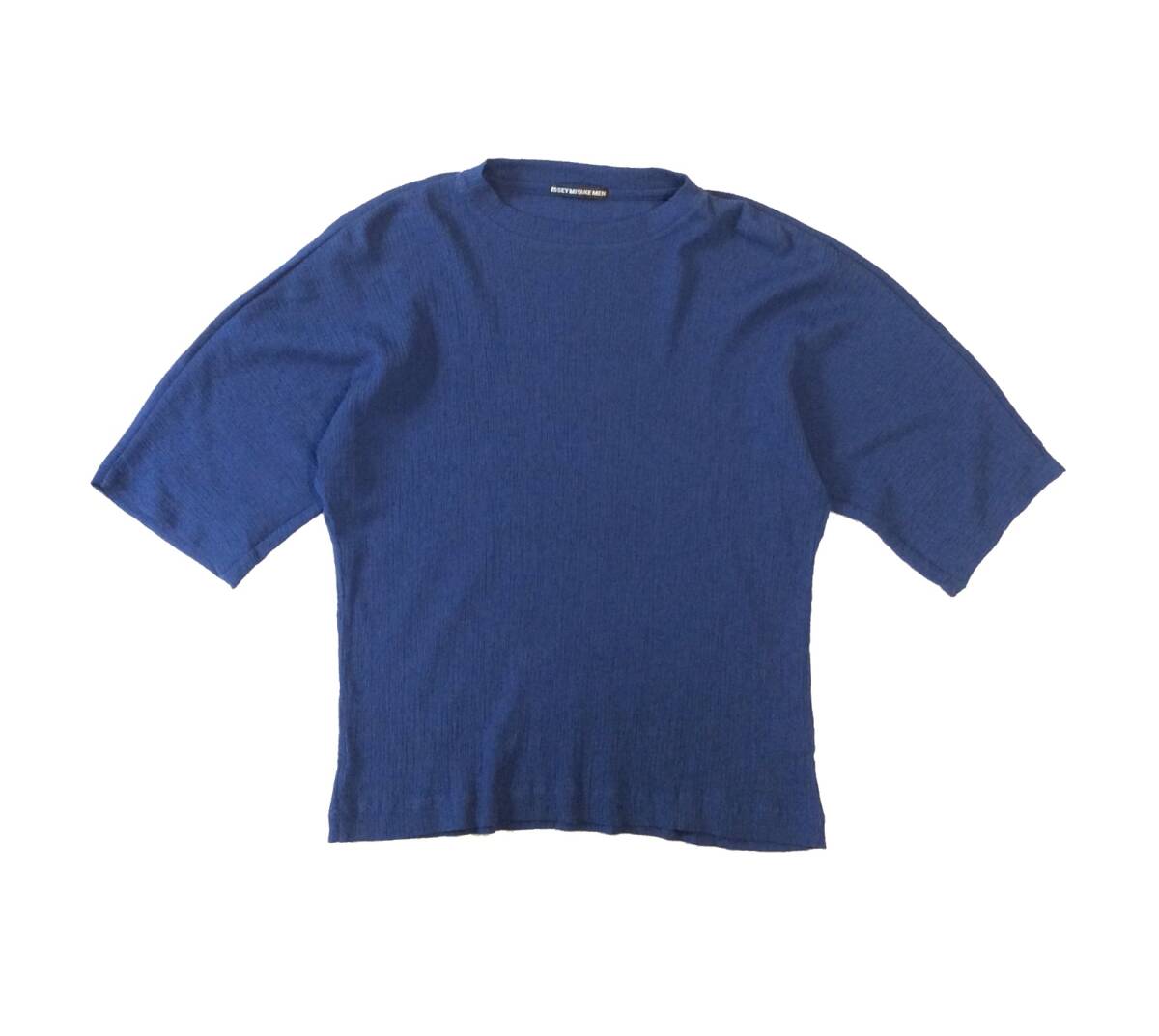 ISSEY MIYAKE MEN イッセイミヤケメン プリーツ Tシャツ ドルマンスリーブ カットソー トップス ネイビー メンズ 1拍卖