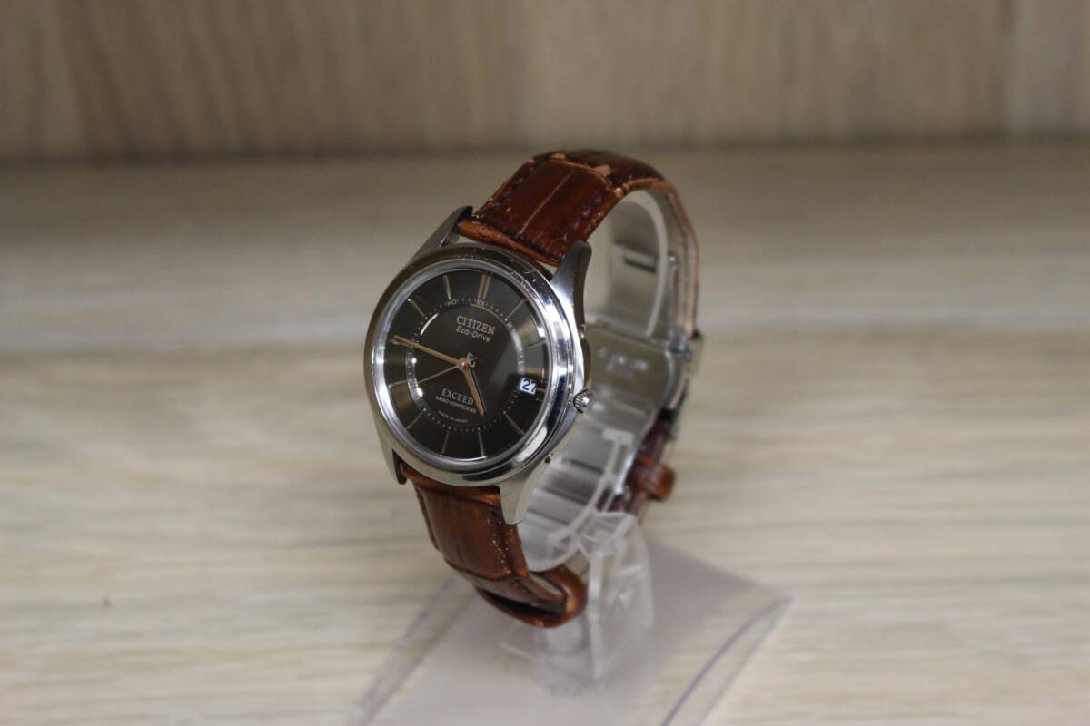 ★【中古】CITIZEN シチズン EXCEED エクシード Eco-Drive エコドライブ H111-T012663 電波 【Y5091701】★拍卖