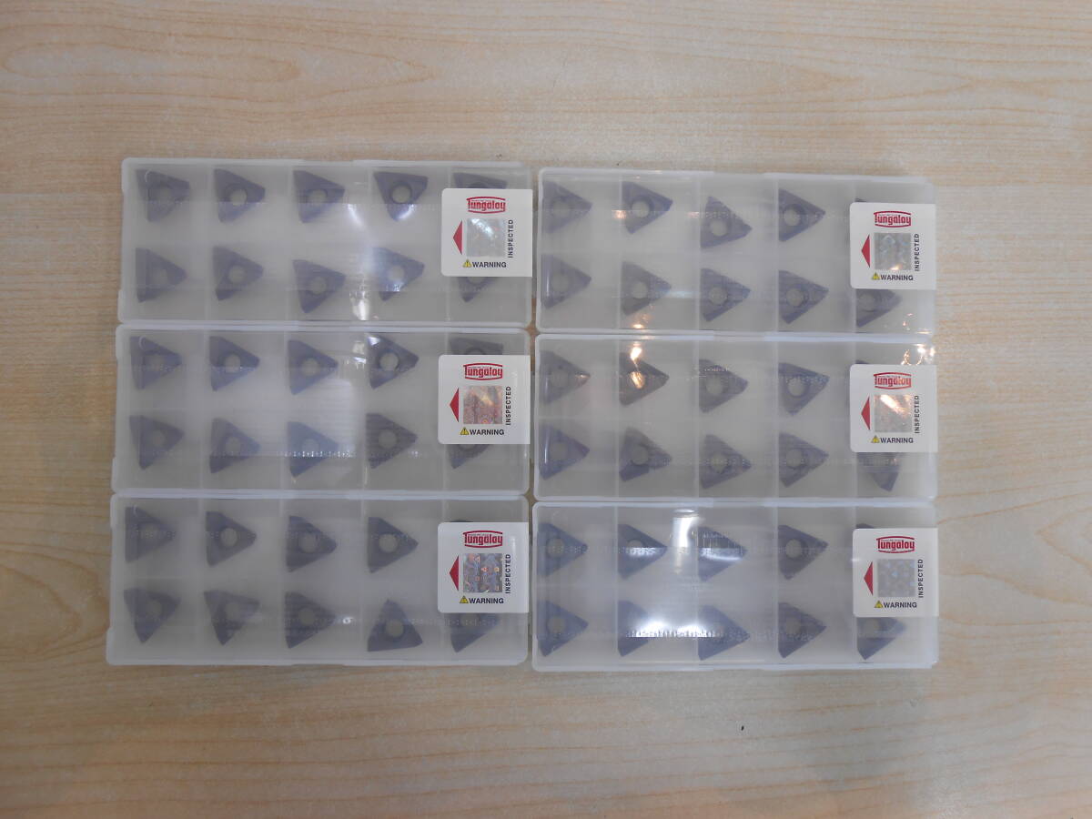31211 新品 未使用 Tungaloy タンガロイ TOMT150608PDER-MJ AH3135 チップ 三角形 10個入り 6ケース 加工用品 工業用品 専門道具拍卖