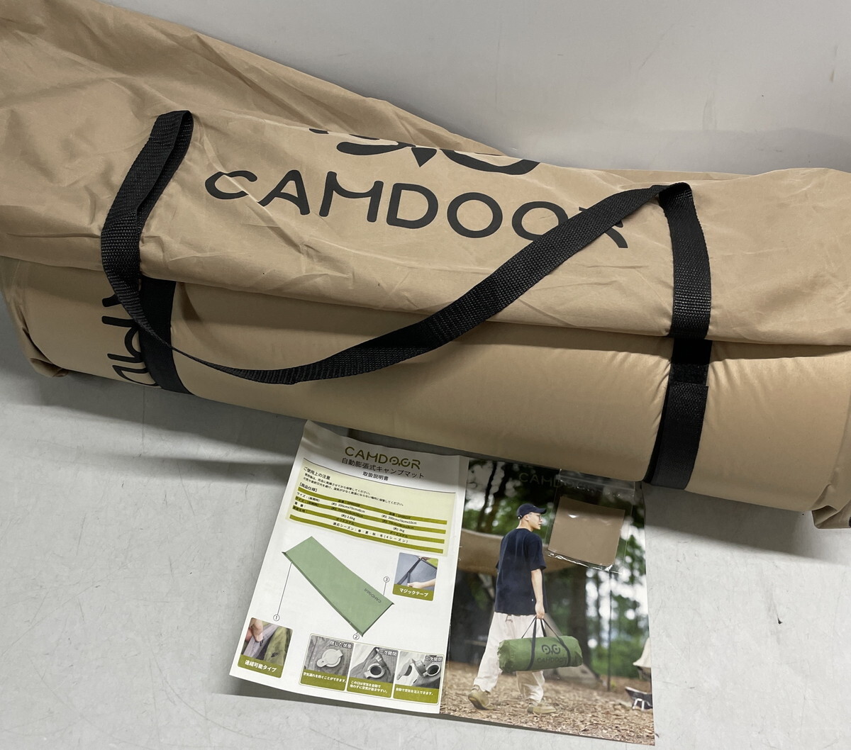 ◇ CAMDOOR 自動膨張式 キャンプ インフレーターマット 【サイズ・品番不明/未チェック】【現状お渡し】ベージュ系 / 中古(S250911_2)拍卖
