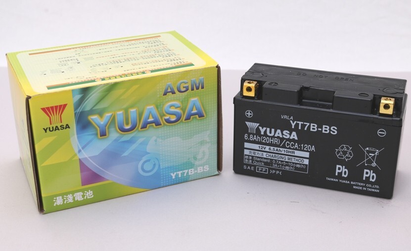 在庫有当日発送 TAIWAN YUASA 台湾ユアサ シールド型 バイク用バッテリー YT7B-BS拍卖