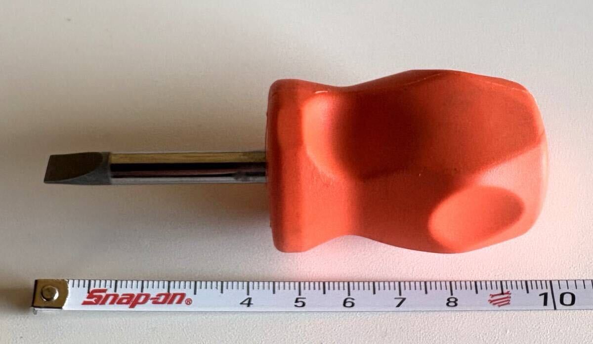 Snap-on スナップオン スタビーマイナスドライバー SHD1O オレンジハンドル ハードハンドル 樹脂グリップ 新品拍卖