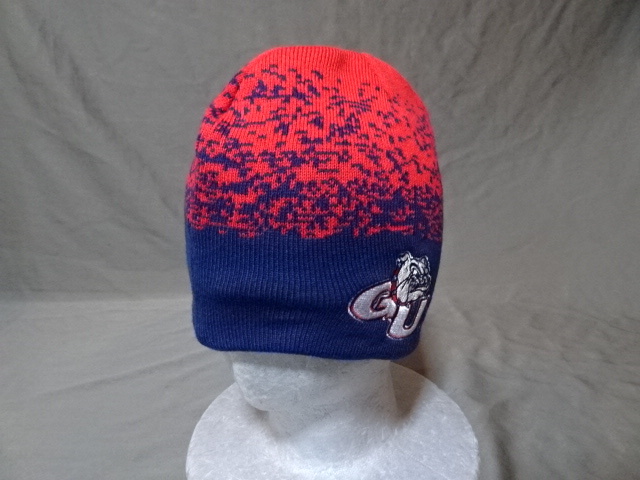 ◆ 激レア USA購入 USカレッジ ゴンザガ大学 ブルドックス【GONZAGA BULLDOGS】ロゴ刺繍入り ニットキャップ 中古良品 ◆拍卖