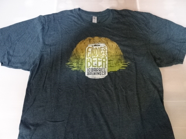 激レア USA購入 アメリカンアパレル製 MADE IN USA アメリカ企業モノビール会社【10 Barrel Brewing】ロゴ 缶ビールプリントT US M 中古品拍卖