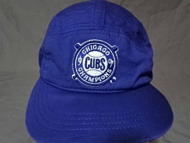 激レア USA購入【NEWERA】【COOPERTOWN COLLECTION】MLB シカゴ カブス【CHICAGO CUBS】【CHAMPIONS】ロゴ刺繍入り 5パネルCAP 中古良品拍卖