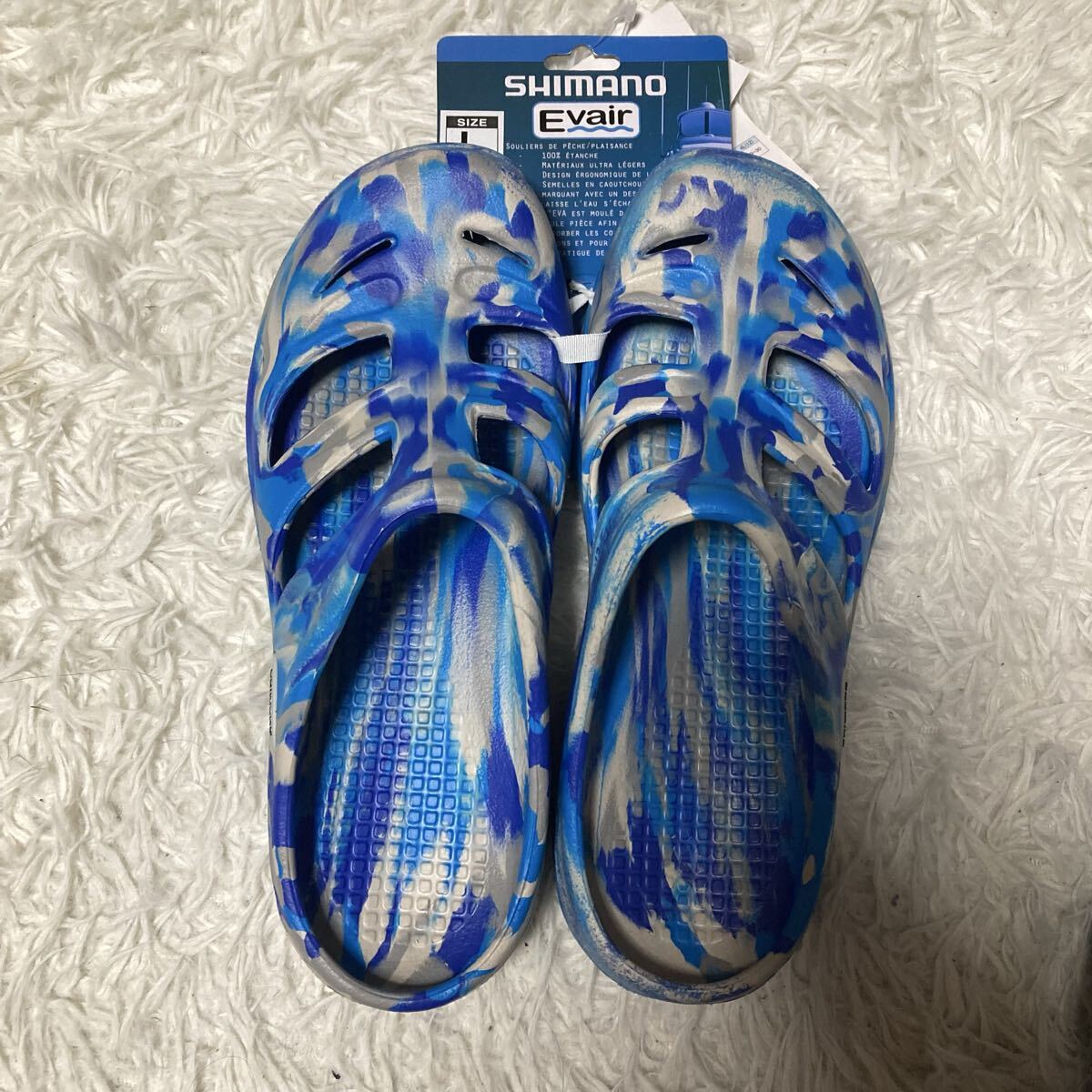シマノ FS-093L サイズ9 新品 Lサイズ 26〜27cm ブルーカモ 新製品拍卖