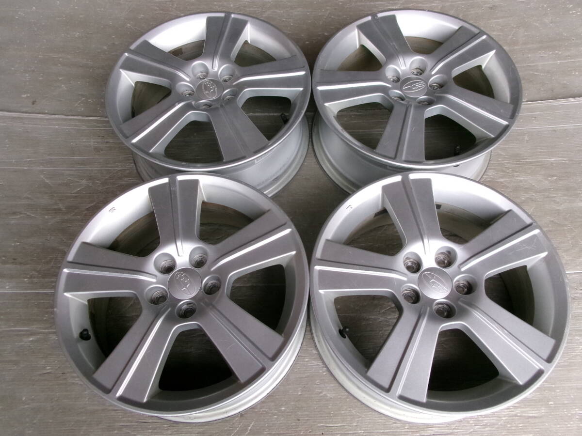 【スバル】SHフォレスター 純正アルミホイール 16x6.5J 5-100 +48 ハブ56☆4本セット 50920 検)レガシィ エクシーガ拍卖