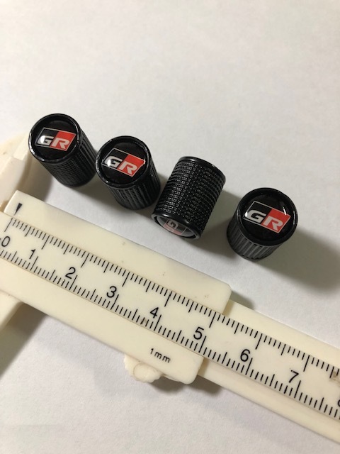 さりげなく目立つ GRロゴ タイヤバルブキャップ ブラック ヤリス スープラ ランクル カローラ コペン プリウス ヴェルファイア拍卖