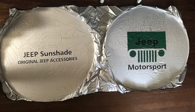 ジープ乗りさんに、車内の暑さ対策に!目立つ JEEPロゴ サンシェード  送料無料!ルビコン ファルコン チェロキー 拍卖