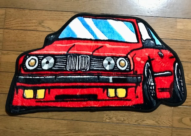 特価!誰も持ってない?BMW E30 ロゴ 部屋マット・デスク下マット・玄関マット 320 323 M3 325 3シリ拍卖