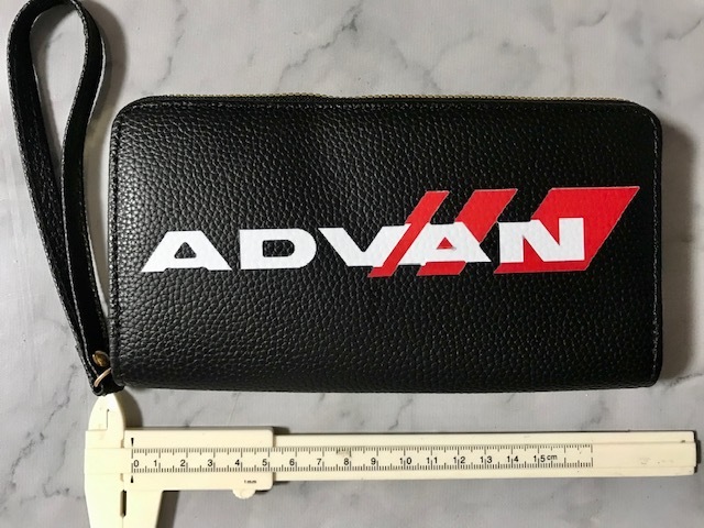 送料無料 誰も持ってない? オフ会で目立つ?ADVAN アドバンロゴ  レザー調 財布 スポコン ネオバ 大黒埠頭 湾岸ミッドナイト拍卖