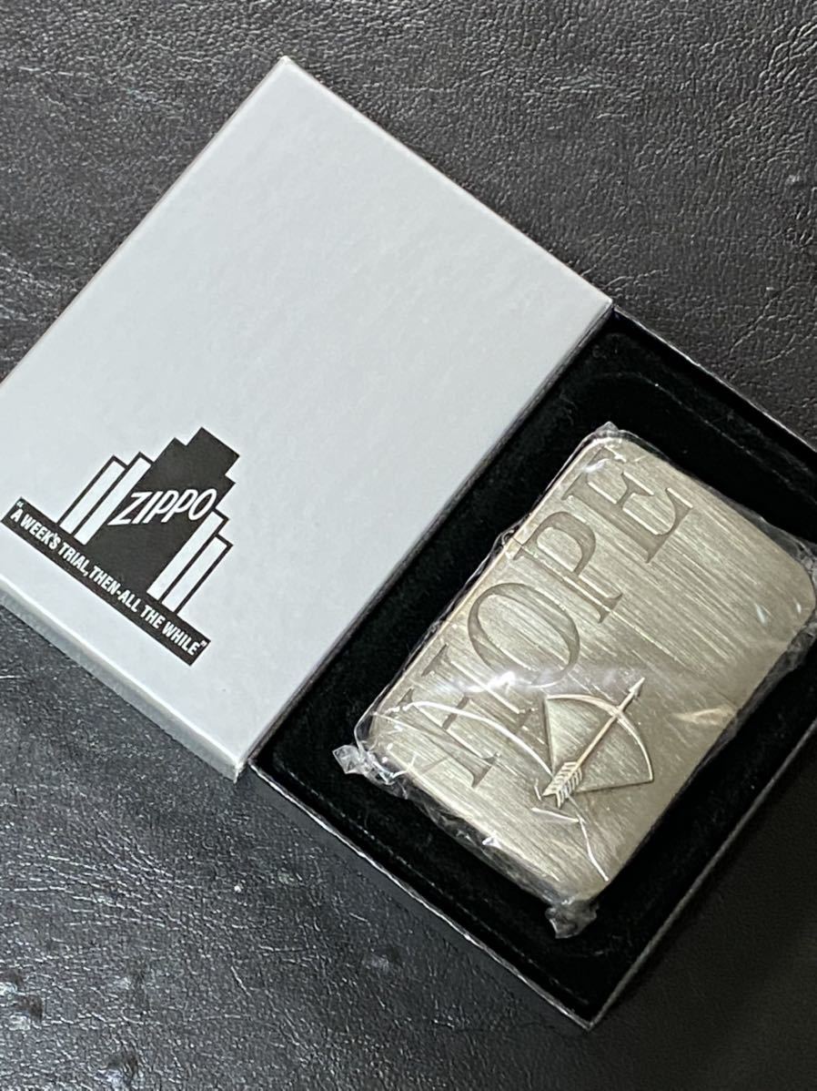 zippo HOPE 1941 レプリカ 限定品 希少モデル 底面刻印 A zippo HP ホープ ブラッシュフィニッシュ ケース 保証書付き拍卖