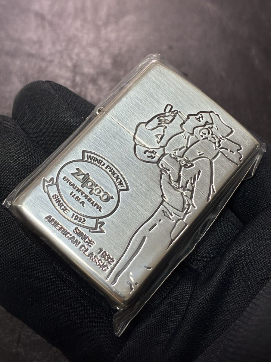 zippo ウィンディ シルバー 前面刻印 希少モデル 2024年製 ② WINDY silver拍卖