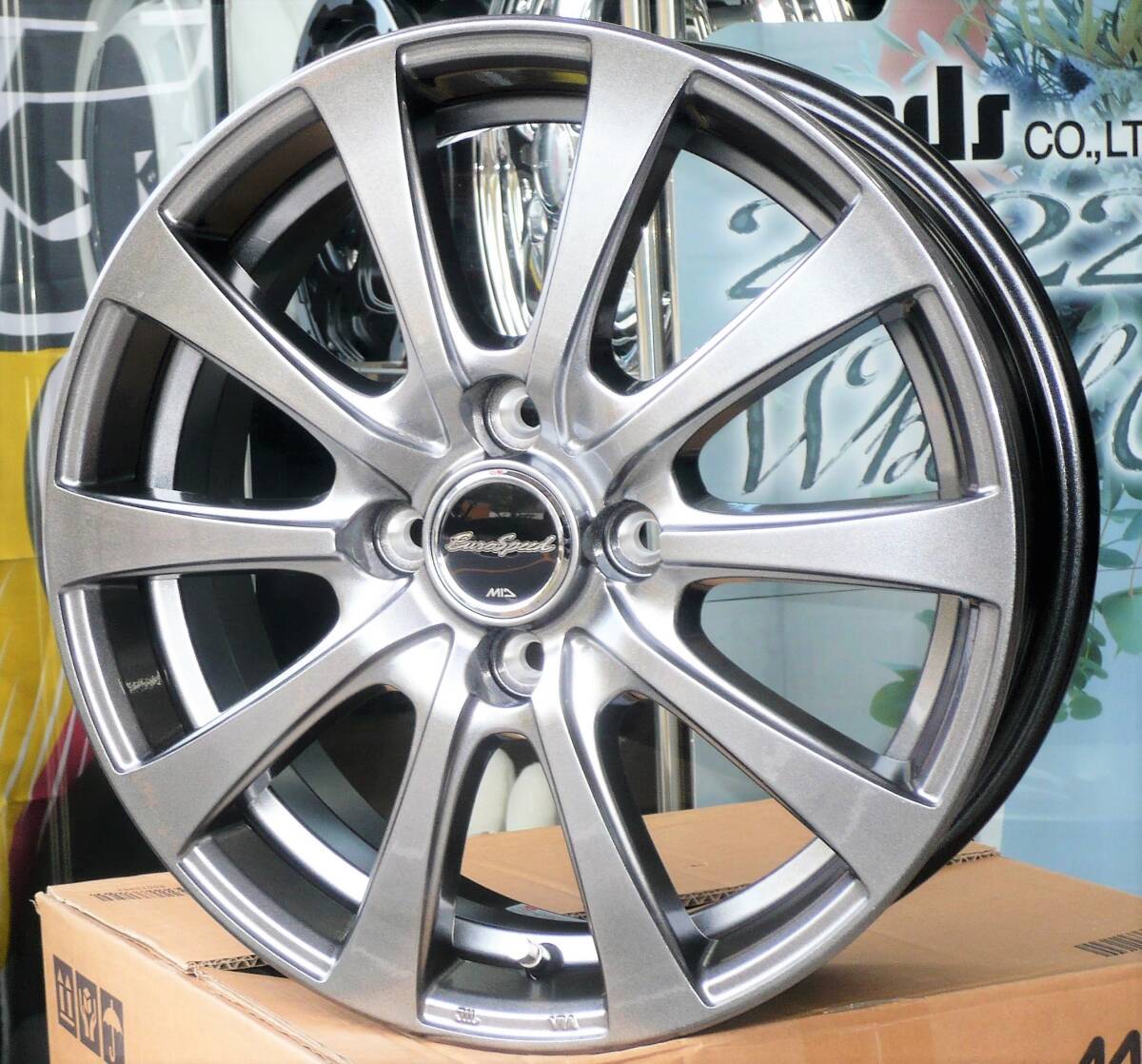 税込! 130系 ヴィッツ、ヴィッツ ハイブリッド用ホイール 「ユーロスピードG10」 新品1台分 KSP130/NCP131/NSP130/NSP135/NHP130拍卖