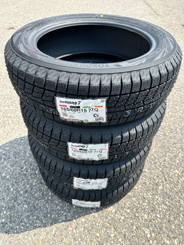 2025年製 日本製 iG70 165/60R15 77Q 4本送料込52,000円~ 新品 YOKOHAMA iceGUARD 正規品 スタッドレスタイヤ 冬タイヤ 在庫あり!拍卖