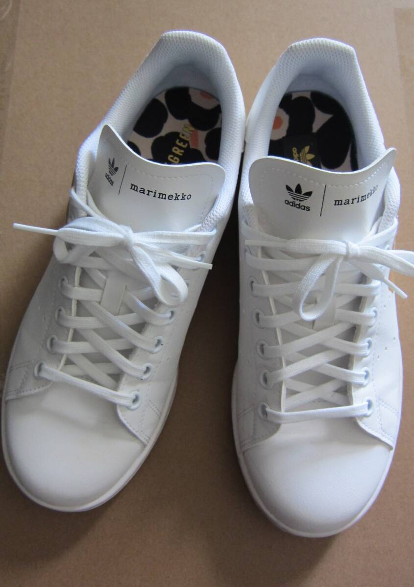 アディダス×マリメッコ★スタンスミス 25㎝★数回使用★限定コラボ★ウニッコ拍卖