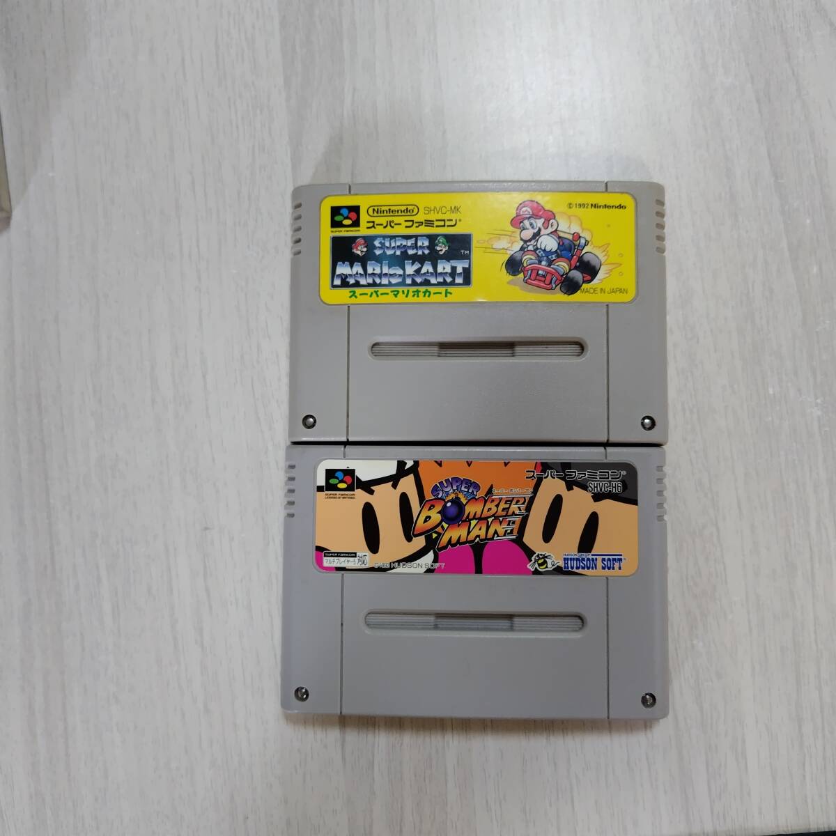 ☆即決 1発起動! SFC スーパーマリオカート スーパーボンバーマン  レターパック 5件以上同梱で送料無料☆拍卖