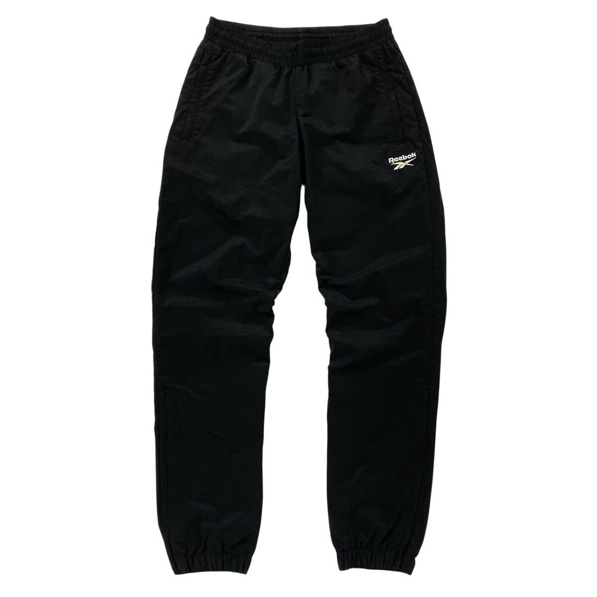 Reebok(リーボック)ジョガーパンツ ナイロンパンツ プリントロゴ メンズL ブラック拍卖