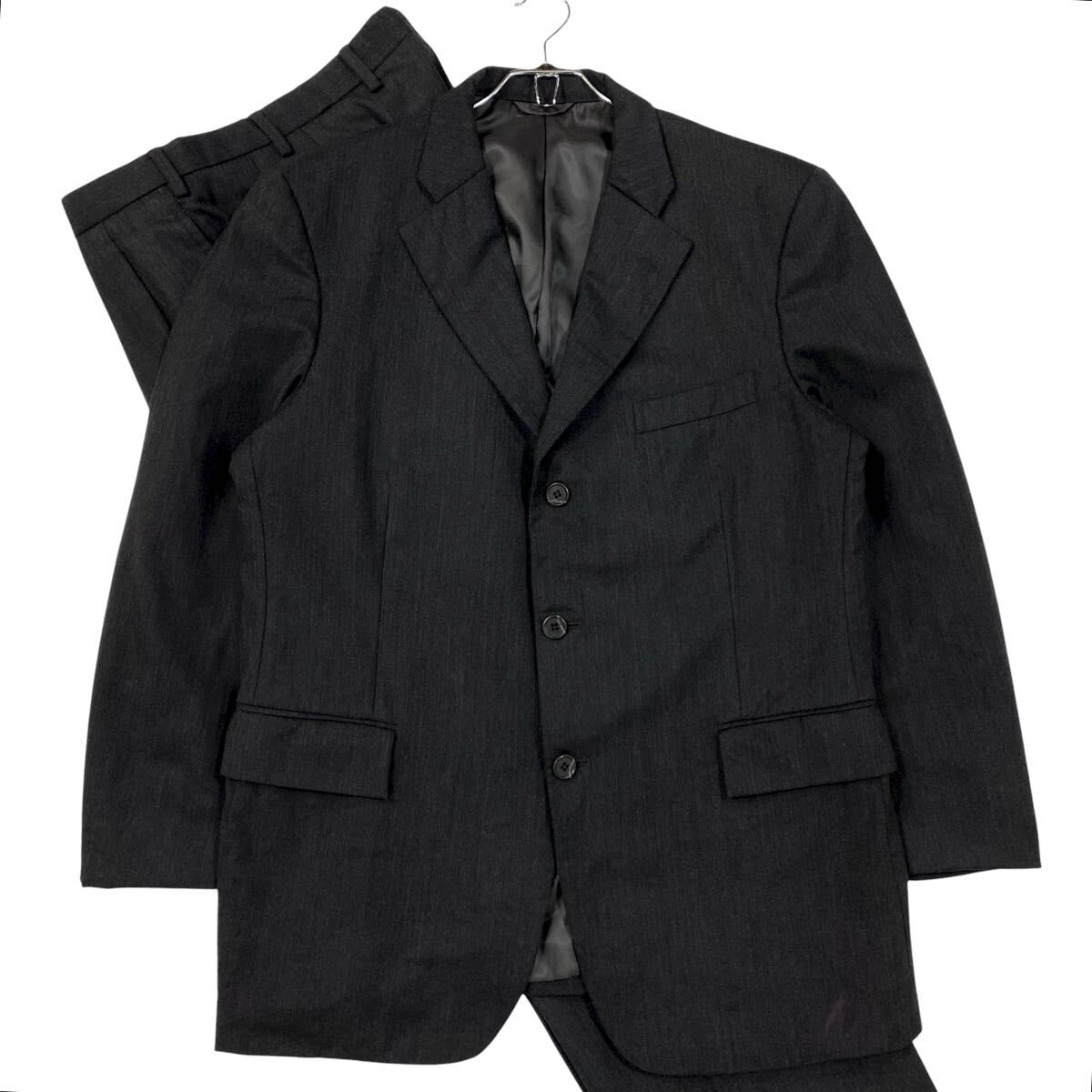 NEWYORKER(ニューヨーカー)テーラードジャケット スラックス セットアップ メンズAB6 ダークグレー系拍卖