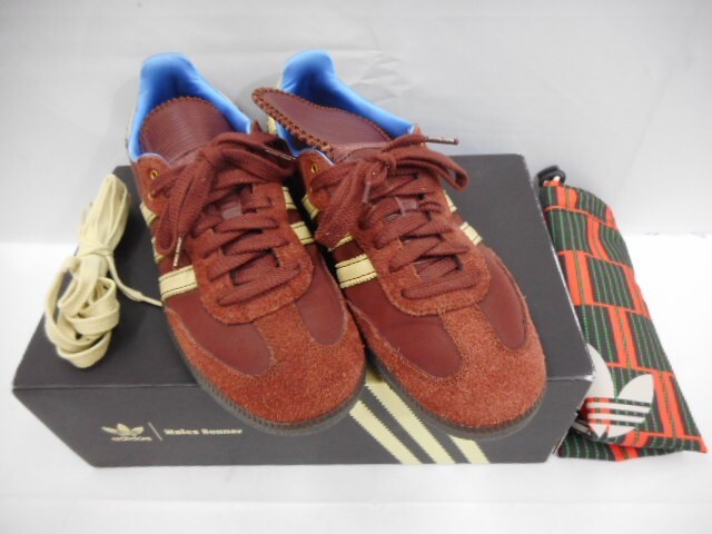 77 送80サ 0922YD05 adidas × Wales Bonner SAMBA NYLON LOW アディダス IE0579 ブラウン 26cm 中古品拍卖
