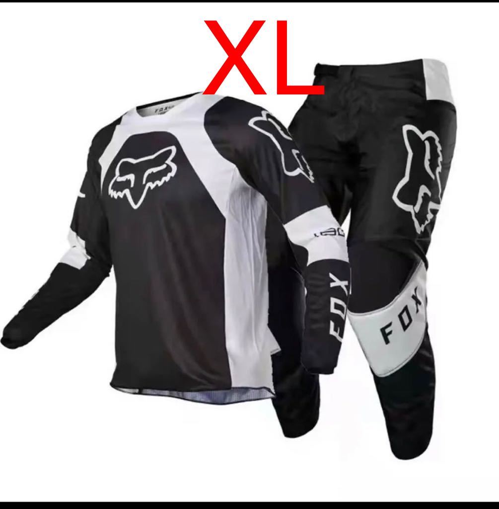 モトクロスジャージ 上下セット 長袖 バイク用 オフロードジャージ XL拍卖