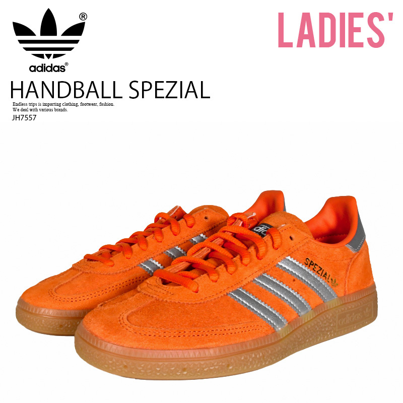 ■新品■adidas/アディダス■HANDBALL SPEZIAL ハンドボール スペツィアル■22.5cm■オレンジ スニーカー レトロ■JH7557拍卖