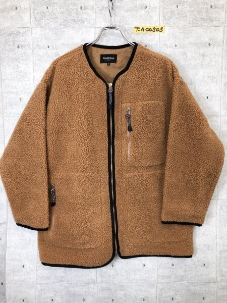 Doublefocus ダブルフォーカス レディース ポリエステル 裏地シャカシャカ ボアフリース ジャケット M キャメル拍卖
