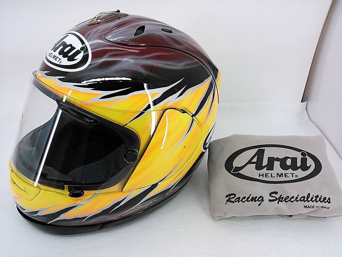 【送料無料】希少カラー Arai アライ RX-7 RR3 UI ウイ Sサイズ フルフェイスヘルメット 宇井陽一拍卖