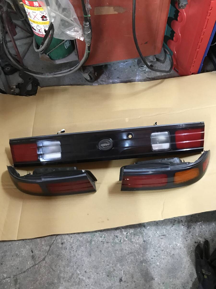日産 純正 S14 シルビア 後期 テールライト テールランプ フィニッシャー バックランプ ガーニッシュセット拍卖