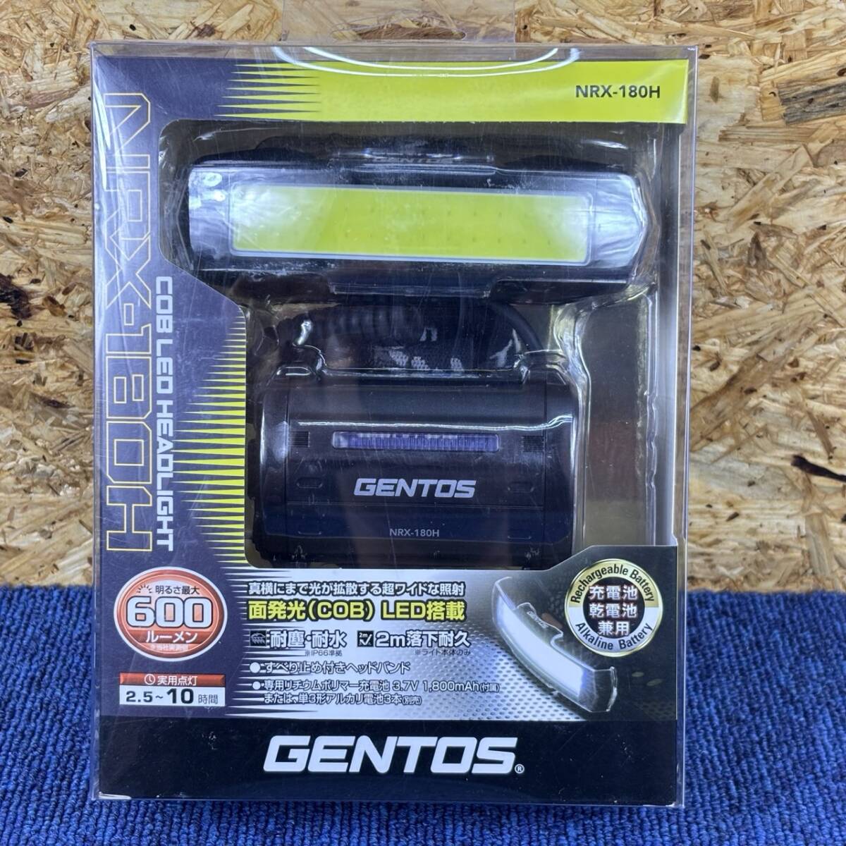 【新品未使用品】GENTOS ジェントス LED ヘッドライト NRシリーズ USB充電式 NRX-180H 600ルーメン 作業灯 ワークライト 照明 A414拍卖