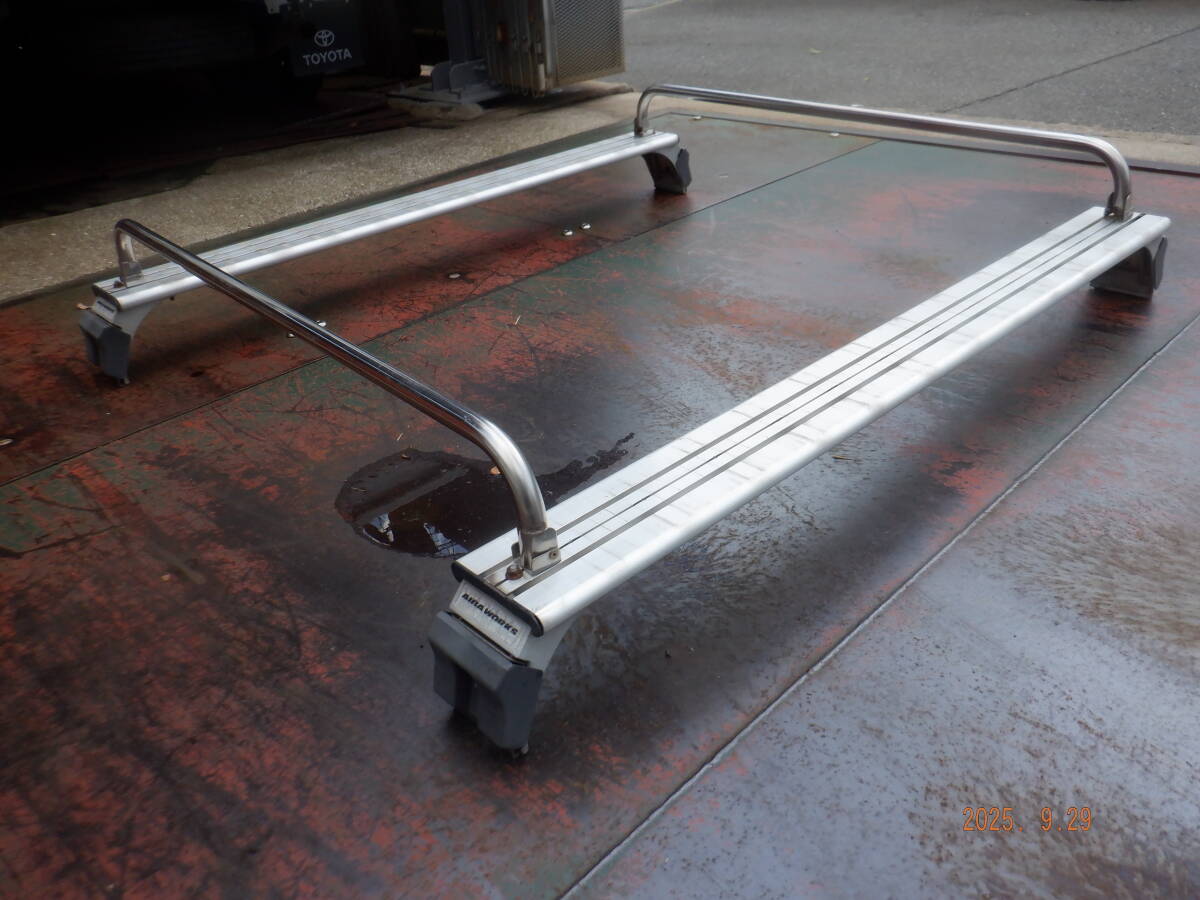 引き取り歓迎 送料4000円 重量物用 アルミ ハイエース用 ルーフキャリア ルーフ キャリア ベースキャリア AIBA WORKS拍卖