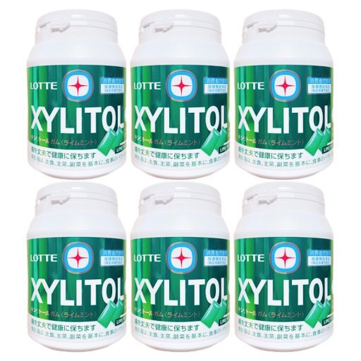 ロッテ キシリトールガム ライムミント メガボトル 290g 6個セット ボトルガム 大容量 緑のボトル拍卖