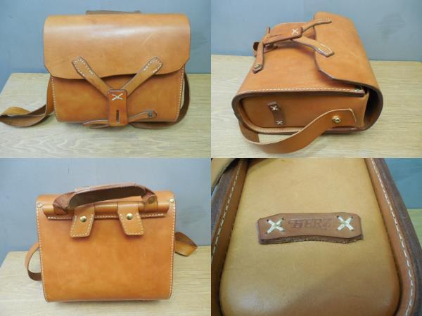 HERZ・ヘルツ社・本革ショルダーバック・ZEBEDEE・ビンテージ・絶版品 サイズ W31×D27×H28.5㎝拍卖