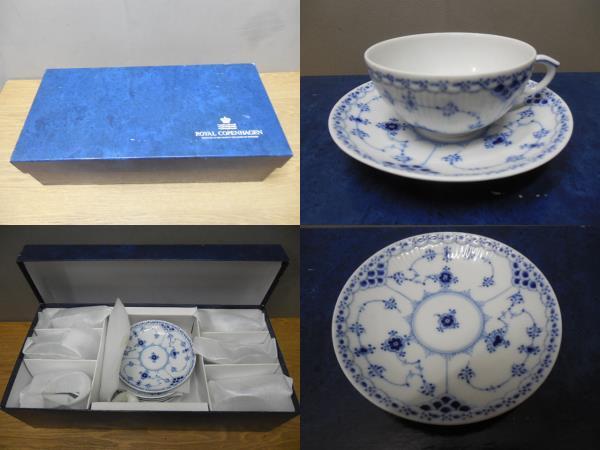 Royal Copenhargen・ロイヤル・コペンハーゲン・カップ&ソーサ・6客セット (081・082・未使用品)拍卖