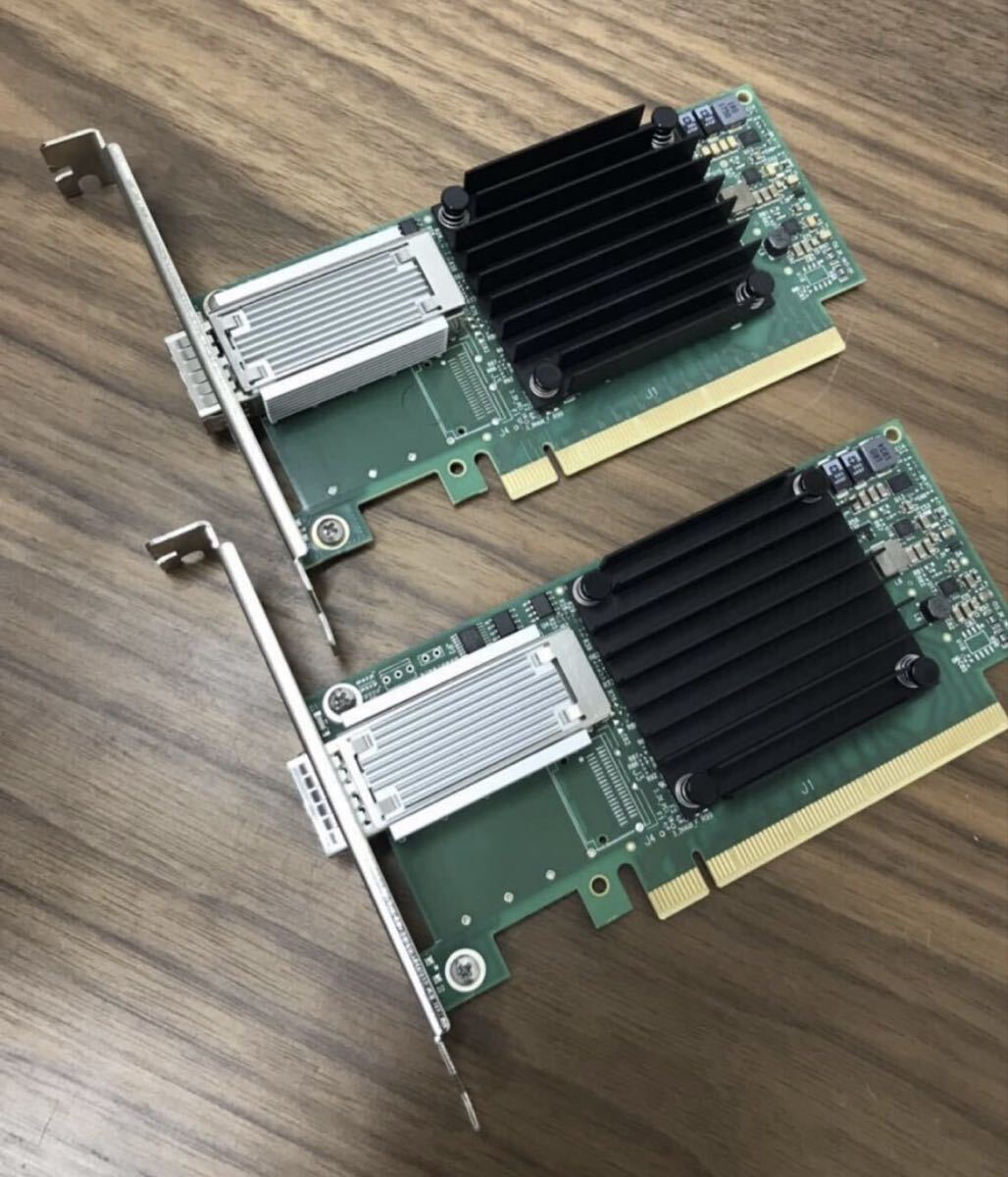 Mellanox ConnectX-4 EDR+100GbE LANカード MCX455A-ECAT 2枚セット 動作確認済み 返品返金対応 納品書発行可(商品説明文ご確認下さい)拍卖
