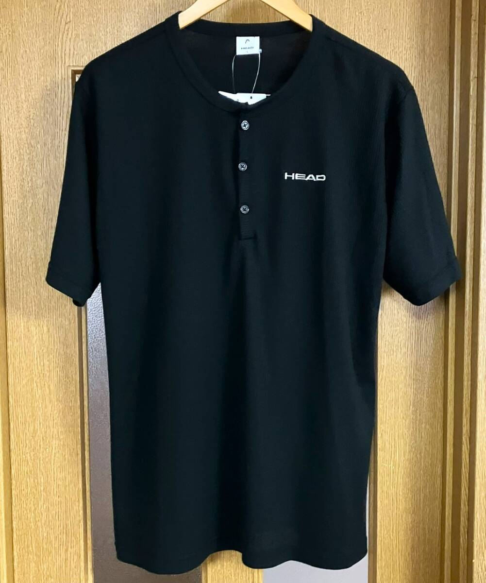 新品 タグ付き HEAD ヘッド tシャツ シャツ メンズLサイズ 黒色 抗菌防臭拍卖