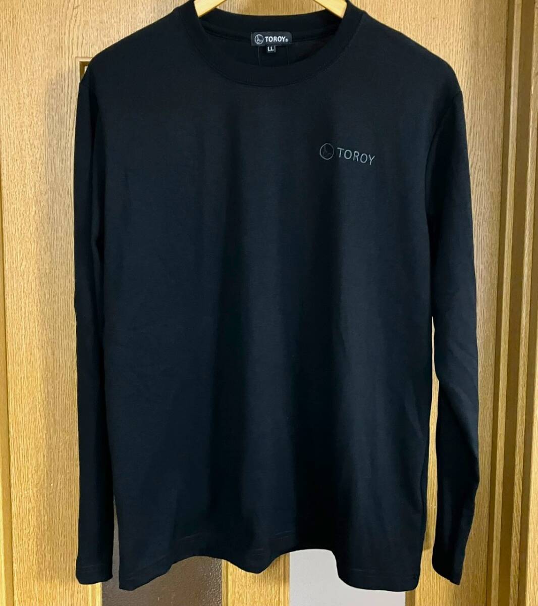 新品 タグ付き トロイ TOROY 長袖 Tシャツ メンズLL 黒色拍卖