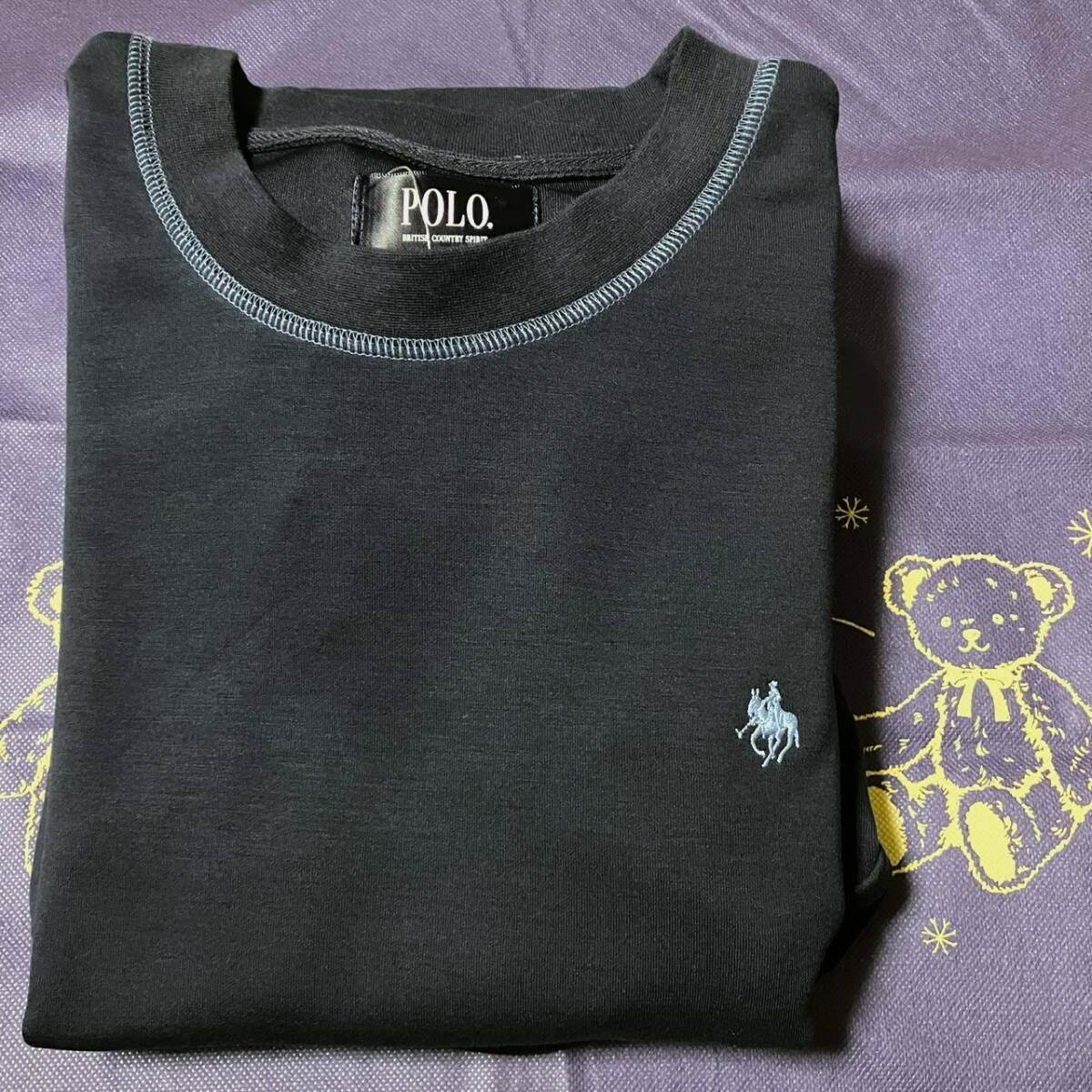 新品 タグ付き polo polo club パジャマ 上下2点セット ネイビー メンズL拍卖